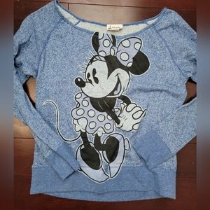 Authentic Disney Parks Minnie Mouse Sweater style sweatshirt Women's Small